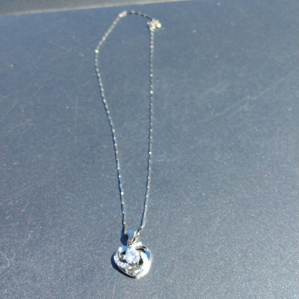 925 silver heart necklace